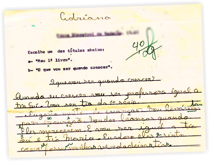 Redação escolar - O sonho